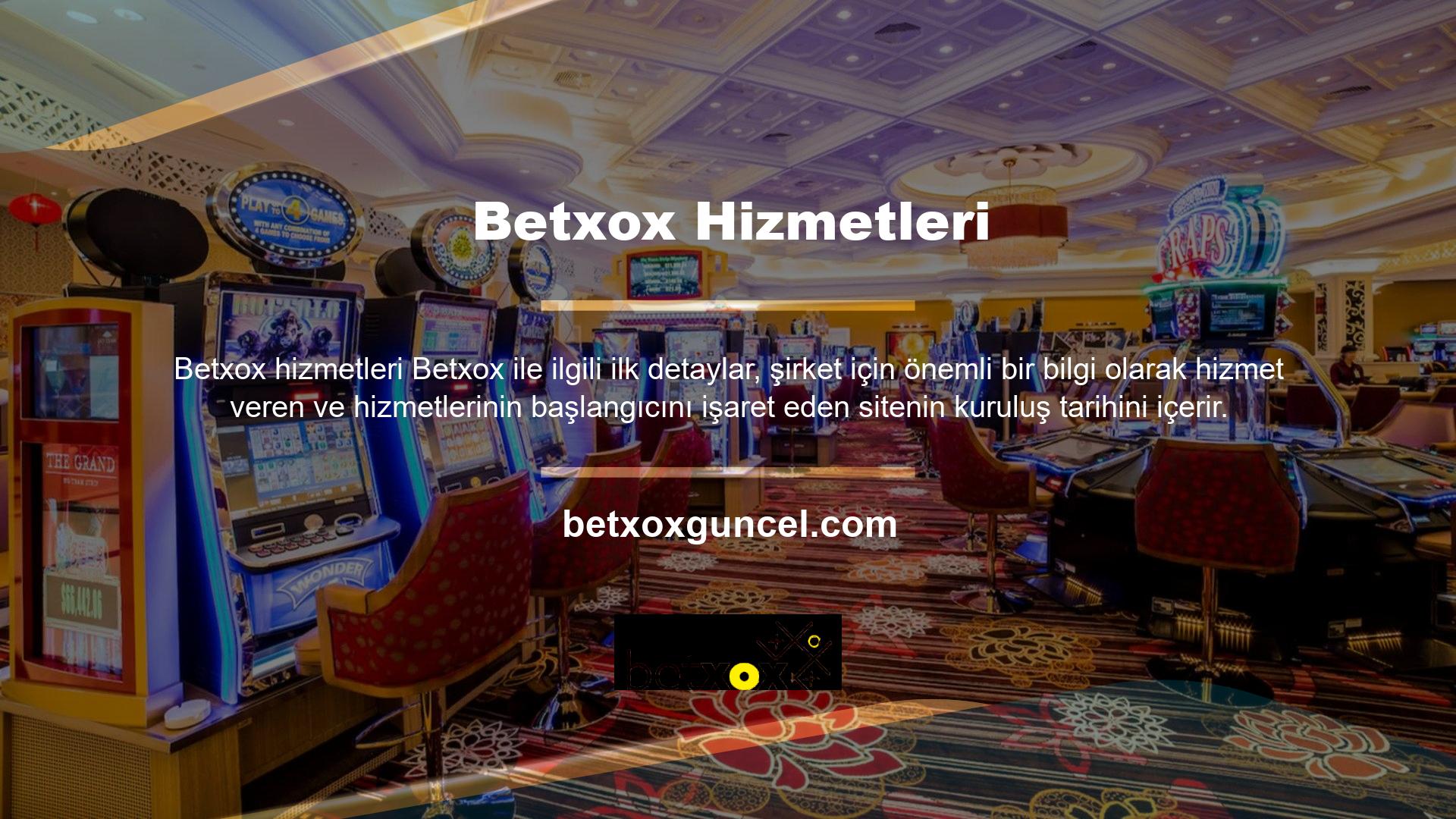 Betxox Hizmetleri tarafından sağlananlar da dahil olmak üzere çok çeşitli bahis hizmetleri sunan ve ilgili makamlar tarafından lisanslanan saygın bir bahis sitesidir